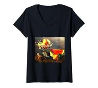 Mujer Bodegón de Mesa 1928 Still-Life on Table Narashige Koide Camiseta Cuello V
