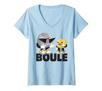 Mujer Bolas de Petanca para Boules Bouler Boulen Boulesport Boule Camiseta Cuello V