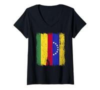 Mujer Bolivia Venezuela Media Bandera Boliviana Jersey Venezolano Camiseta Cuello V