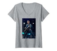 Mujer Bon Jovi Live Because We Can World Tour por Andy Willsher Camiseta Cuello V