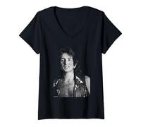 Mujer Bon Scott AC/DC Cantante de Martyn Goddard Camiseta Cuello V