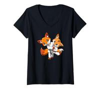 Mujer Bonito Jiu Jitsu BJJ Fox Judo MMA Camiseta Cuello V