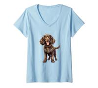 Mujer Bonito Tema de Boykin Spaniel Dog Lover, dueño de un Perro Camiseta Cuello V