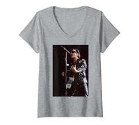 Mujer Bono De U2 En Zoo TV Tour 1993 Cardiff Arms Park Camiseta Cuello V