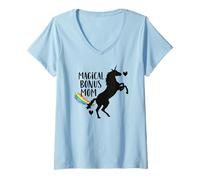 Mujer Bono Mágico mamá Unicornio Madrastra Camiseta Cuello V