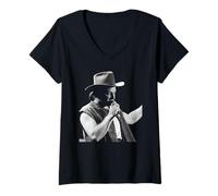 Mujer Bono of U2 El Joshua Tree Tour Cork 1987 Camiseta Cuello V