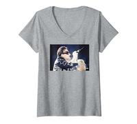 Mujer Bono U2 Zoo TV Tour en Vivo Cardiff Arms Park 1993 Camiseta Cuello V
