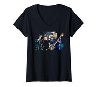 Mujer Bono y Adam Clayton U2 Live On Zoo TV Tour 1993 Camiseta Cuello V