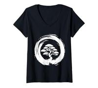 Mujer Bonsai Tree Whisperer - Funny Japanese Zen Gardener Design Camiseta Cuello V
