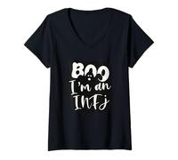 Mujer Boo Soy un INFJ Divertido Introvertido Camiseta Cuello V
