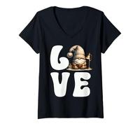 Mujer Book Lover GNOME Graphic For Women and Men Who Love Reading Camiseta Cuello V