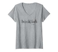 Mujer Bookish para bibliófilos BookTok Lovers TBR Tsundoku Crew Camiseta Cuello V