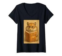 Mujer Bookworm Mastermind Crónicas Sabiduría Camiseta Cuello V