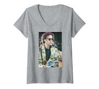 Mujer Boomtown Rats Bob Geldof De Solo Happy Club Era Live Camiseta Cuello V