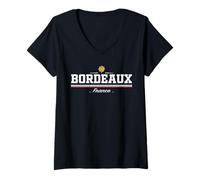 Mujer Bordeaux France Camiseta Cuello V