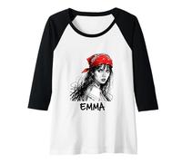 Mujer Bosquejo de una Mujer sospechosa Llamada Emma Camiseta Manga Raglan