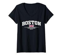 Mujer Boston England Camiseta Cuello V