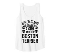 Mujer Boston Terrier Chica Divertido Boston Terrier Camiseta sin Mangas