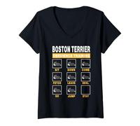 Mujer Boston Terrier Obedience Training Dog Funny To Trainer Puppy Camiseta Cuello V