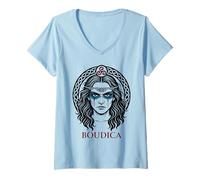 Mujer BOUDICA. Reina Guerrera Camiseta Cuello V