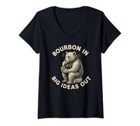 Mujer Bourbon En Grandes Ideas out Whisky Lover Spirit Camiseta Cuello V