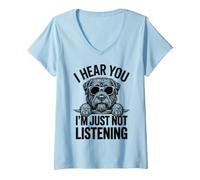 Mujer Bouvier Des Flandres Perro Divertido Bouvier Des Flandres Camiseta Cuello V