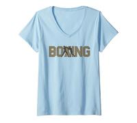 Mujer Boxeo Idea de Regalo Sparring Partner Gift Fun Boxer Camiseta Cuello V