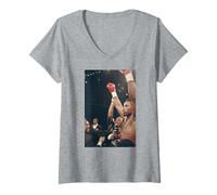 Mujer Boxeo Lennox Lewis V Donovan Ruddock Lucha por El Derecho Camiseta Cuello V