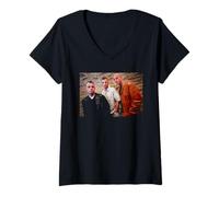 Mujer Boy Band East 17 Retrato de Grupo Pop 1998 Camiseta Cuello V