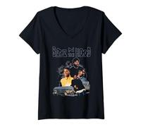 Mujer Boyz n The Hood Black and Blue Photo Collage Vintage Movie Camiseta Cuello V