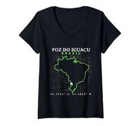 Mujer Brasil Foz do Iguaçu Camiseta Cuello V