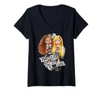 Mujer Bratz Sasha y Cloe Pretty 'N' Punk Camiseta Cuello V