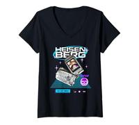 Mujer Breaking Bad Heisenberg Broken Cellphone Y2K Retro TV Show Camiseta Cuello V