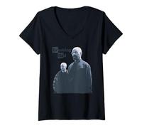 Mujer Breaking Bad Walter and Jesse Black and White Photo TV Show Camiseta Cuello V