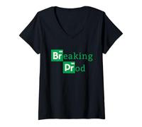 Mujer Breaking Prod en Devops Camiseta Cuello V
