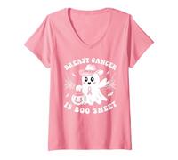 Mujer Breast Cancer Is Boo Sheet Camiseta Cuello V