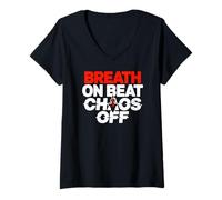 Mujer Breath ON Beat Chaos Off Camiseta Cuello V