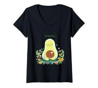 Mujer Breathe Avocado Camiseta Cuello V