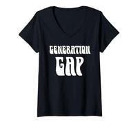 Mujer Brecha generacional Camiseta Cuello V