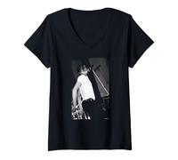 Mujer Brett Anderson Suede Beautiful Ones Cantante de Andy Willsher Camiseta Cuello V