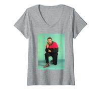 Mujer Brian Blessed Flash Gordon Actor En Star Trek Outfit Camiseta Cuello V