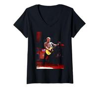 Mujer Brian Fallon El Himno de Gaslight en Vivo por Andy Willsher Camiseta Cuello V
