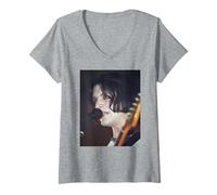 Mujer Brian Molko Placebo Live Nancy Boy 36 Grados Camiseta Cuello V