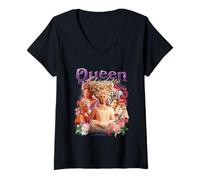 Mujer Bridgerton Queen Charlotte Vintage Camiseta Cuello V