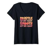 Mujer Bristle ON The Clock Smooth Off The Clock Camiseta Cuello V
