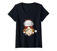 Mujer British Detective GNOME Costume For Women Funny Sherlock Camiseta Cuello V