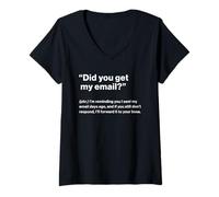 Mujer British Translation: Did You Get My Email? Camiseta Cuello V