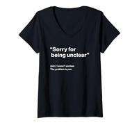 Mujer British Translation: Sorry For Being Unclear Camiseta Cuello V