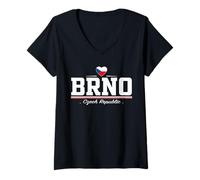 Mujer Brno Czech Republic Camiseta Cuello V