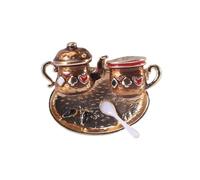 Mujer Broche creativos Broches con forma de taza de tetera doble esmaltada for mujer, accesorios for trajes, ropa, sombreros, cafeterías, insignias, hijab, bufanda, hebilla, regalo(Color3)